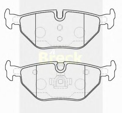 Комплект тормозных колодок, дисковый тормоз BRECK купить