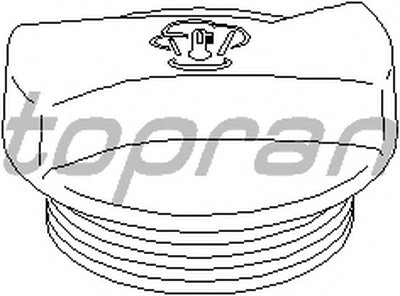 107532 TOPRAN Крышка, резервуар охлаждающей жидкости