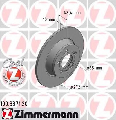 100337120 ZIMMERMANN Тормозной диск