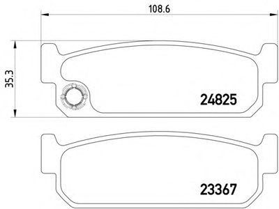 MDB2175 MINTEX Комплект тормозных колодок, дисковый тормоз