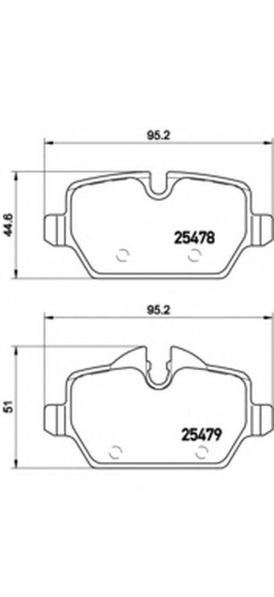 P06080 BREMBO Комплект тормозных колодок, дисковый тормоз