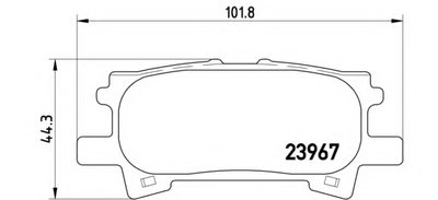 P83068 BREMBO Комплект тормозных колодок, дисковый тормоз