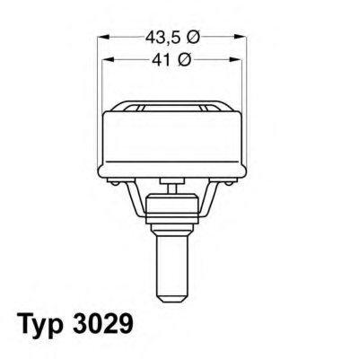 302983 WAHLER Термостат, охлаждающая жидкость