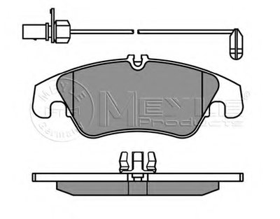 0252474319W MEYLE Комплект тормозных колодок, дисковый тормоз
