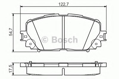 0986495109 BOSCH Комплект тормозных колодок, дисковый тормоз