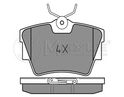 0252398017PD MEYLE Комплект тормозных колодок, дисковый тормоз