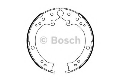 0986487765 BOSCH Комплект тормозных колодок, стояночная тормозная система