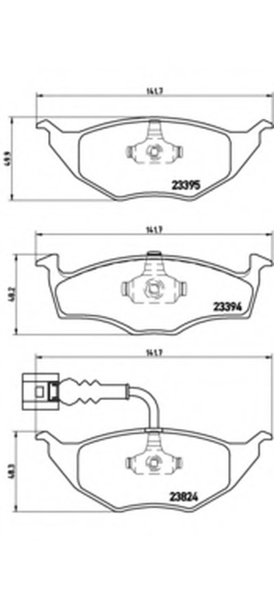 Комплект тормозных колодок, дисковый тормоз BREMBO купить