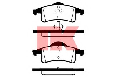 229323 NK Комплект тормозных колодок, дисковый тормоз