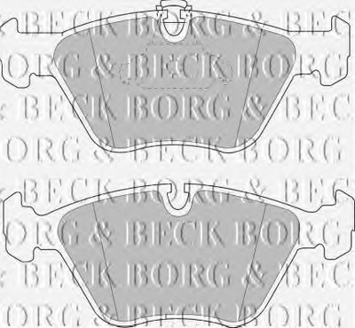 BBP1590 BORG & BECK Комплект тормозных колодок, дисковый тормоз