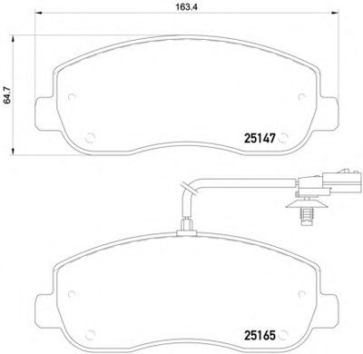 8DB355015291 HELLA PAGID Комплект тормозных колодок, дисковый тормоз