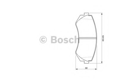 0986424489 BOSCH Комплект тормозных колодок, дисковый тормоз