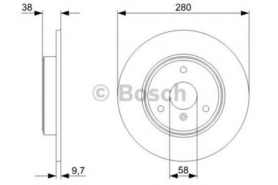 0986479305 BOSCH Тормозной диск