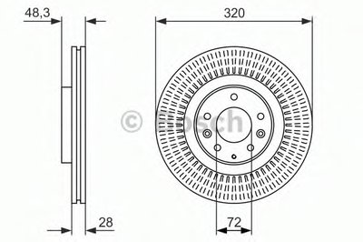 Тормозной диск BOSCH купить