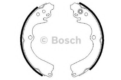 0986487463 BOSCH Комплект тормозных колодок