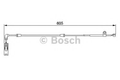 Сигнализатор, износ тормозных колодок BOSCH купить