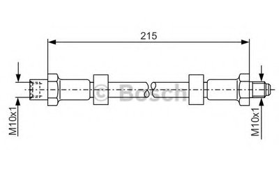 1987476142 BOSCH Тормозной шланг