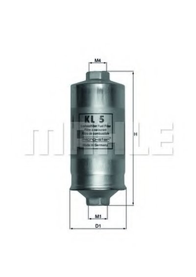 KL5 MAHLE ORIGINAL Топливный фильтр