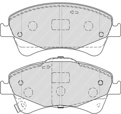 FDB4326 FERODO Комплект тормозных колодок, дисковый тормоз