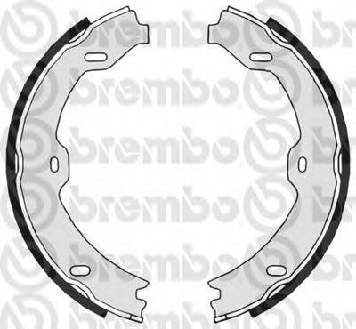 S50519 BREMBO Комплект тормозных колодок, стояночная тормозная система