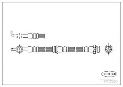 19032295 CORTECO Тормозной шланг