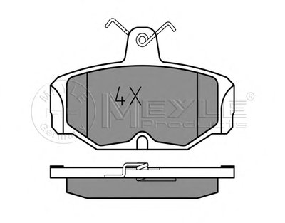 0252098113PD MEYLE Комплект тормозных колодок, дисковый тормоз