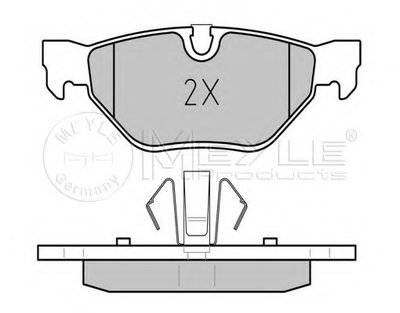 0252392617PD MEYLE Комплект тормозных колодок, дисковый тормоз