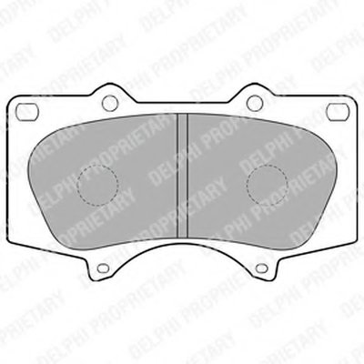 LP1782 DELPHI Комплект тормозных колодок, дисковый тормоз