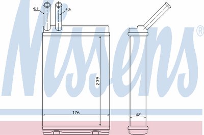 Теплообменник, отопление салона NISSENS купить