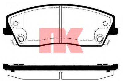 229325 NK Комплект тормозных колодок, дисковый тормоз