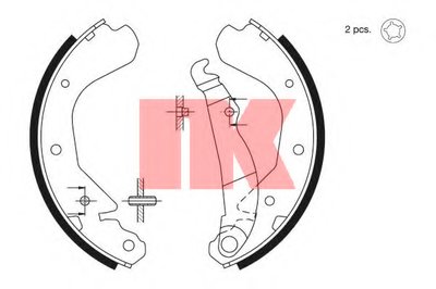 2736409 NK Комплект тормозных колодок