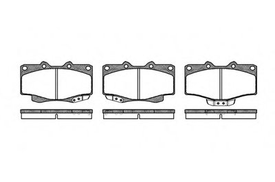031504 REMSA Комплект тормозных колодок, дисковый тормоз