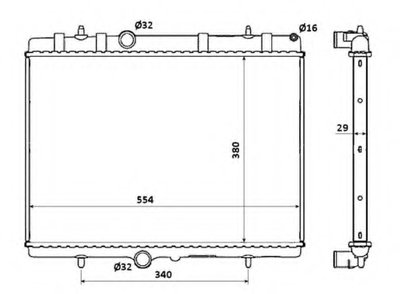 50437 NRF Радиатор, охлаждение двигателя