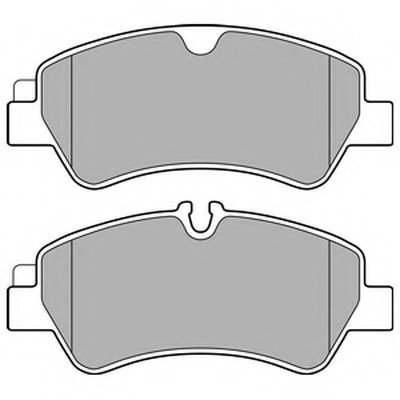 LP2662 DELPHI Комплект тормозных колодок, дисковый тормоз