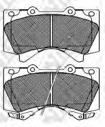 PN1541 NIBK Комплект тормозных колодок, дисковый тормоз