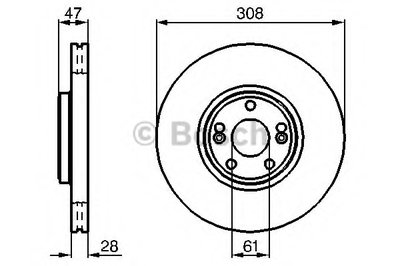 0986479199 BOSCH Тормозной диск