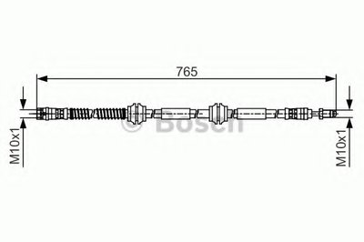 1987481473 BOSCH Тормозной шланг