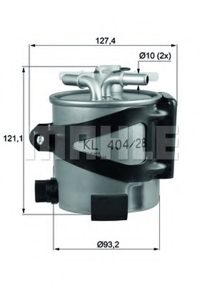 KLH4425 MAHLE ORIGINAL Топливный фильтр