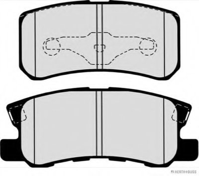 J3615010 HERTH + BUSS JAKOPARTS Комплект тормозных колодок, дисковый тормоз