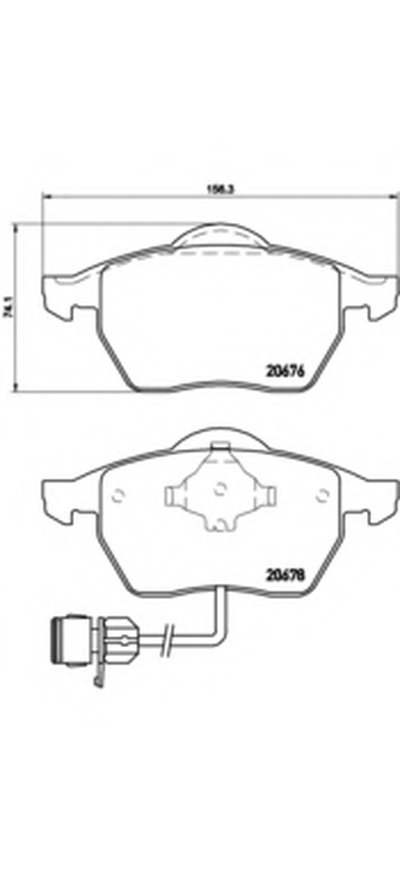 P85026 BREMBO Комплект тормозных колодок, дисковый тормоз