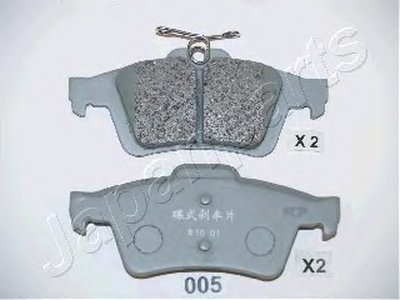 PP005AF JAPANPARTS Комплект тормозных колодок, дисковый тормоз