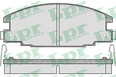 05P544 LPR Комплект тормозных колодок, дисковый тормоз
