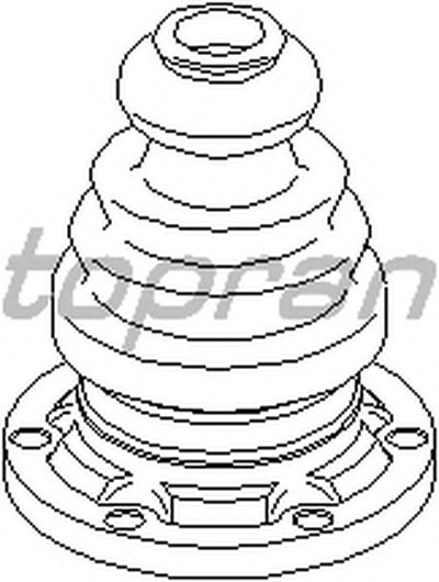 Пыльник, приводной вал TOPRAN купить