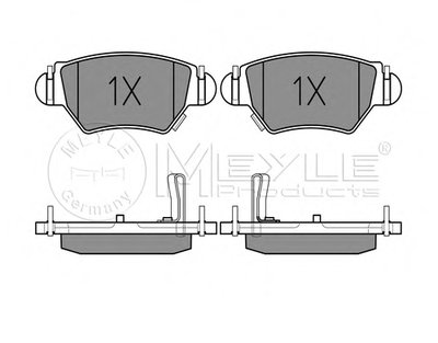 0252325817PD MEYLE Комплект тормозных колодок, дисковый тормоз