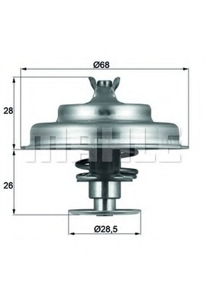 TX7580D MAHLE ORIGINAL Термостат, охлаждающая жидкость