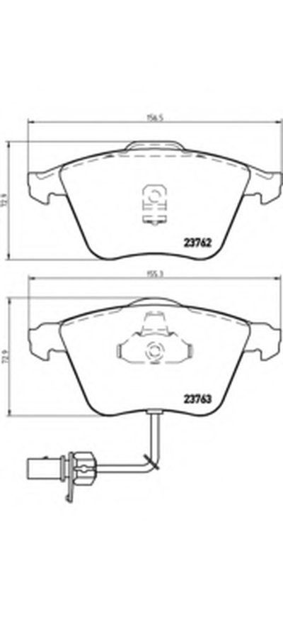 P85056 BREMBO Комплект тормозных колодок, дисковый тормоз