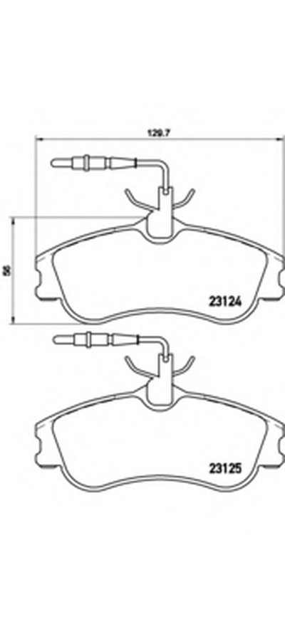 P61060 BREMBO Комплект тормозных колодок, дисковый тормоз