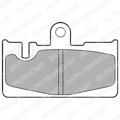 LP1690 DELPHI Комплект тормозных колодок, дисковый тормоз
