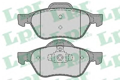 05P1279 LPR Комплект тормозных колодок, дисковый тормоз
