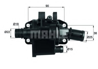 TH4283 MAHLE ORIGINAL Термостат, охлаждающая жидкость